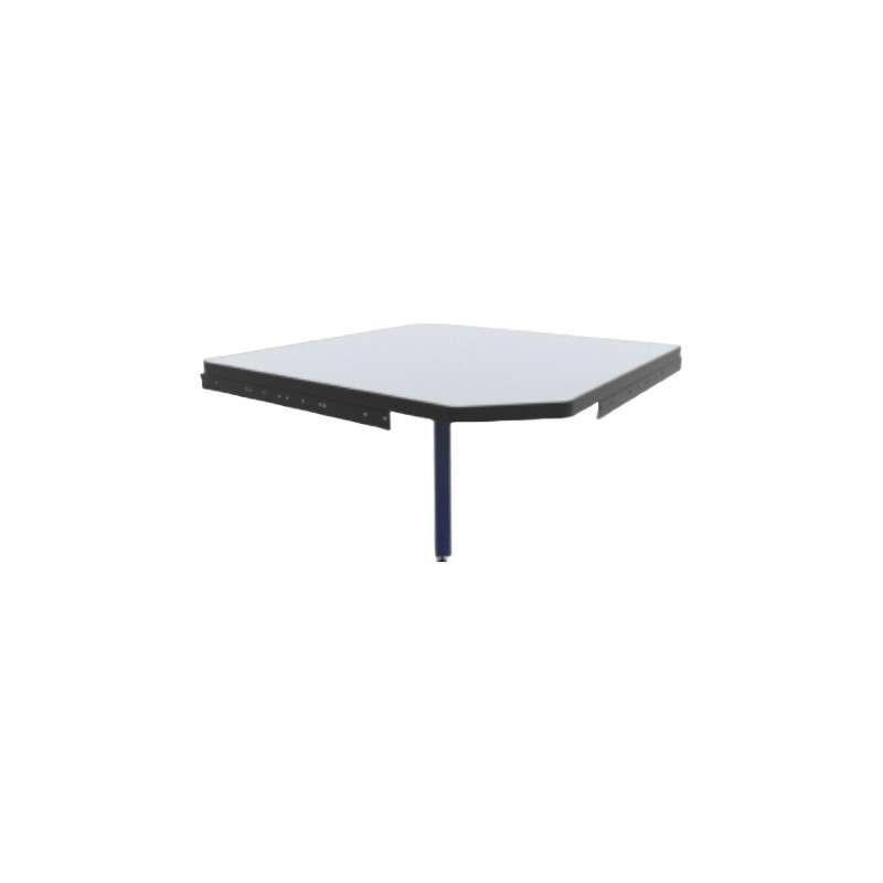 C-Leg Add-On Corner, 36"D x 36"W, ESD, 150lb, Blue, C-Leg Series